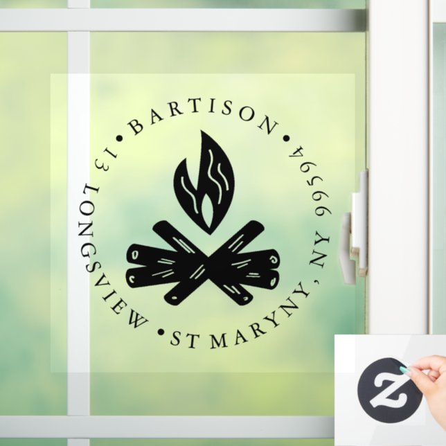 Custom BUSINESS LOGO STAMP shop sign fire camp (Home)