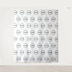 Custom Business Logo Step and Repeat Tapestry