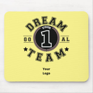 Custom Business Logo Teamwork Motivational Office Mouse Mat