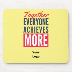 Custom Business Logo Teamwork Motivational Office Mouse Mat