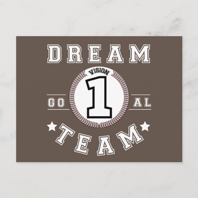 Custom Business Logo Teamwork Motivational Office Postcard (Front)