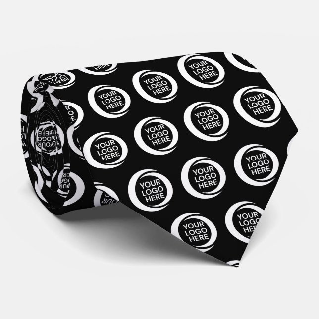 Custom Business Logo Template Black Tie (Rolled)