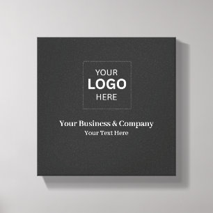 Custom Business Logo Template Canvas Print