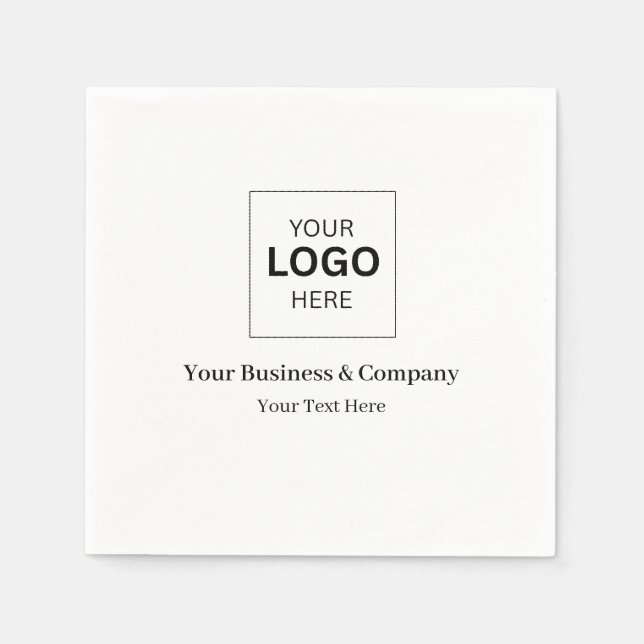Custom Business Logo Template Napkin (Front)