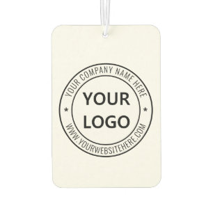 Custom Business Logo Text Company Air Freshener