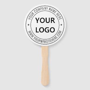 Custom Business Logo Text Company Party Hand Fan