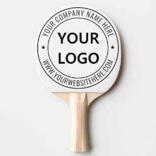 Custom Business Logo Text Company Ping Pong Paddle