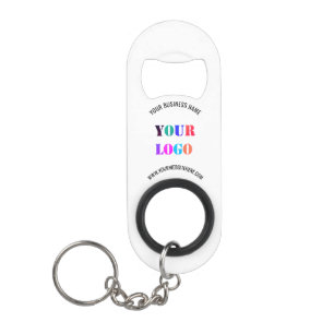 Custom Business Logo Text Keychain Bottle Opener