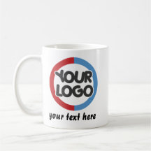 Custom Business Logo Text Mug for Businesses  Gift