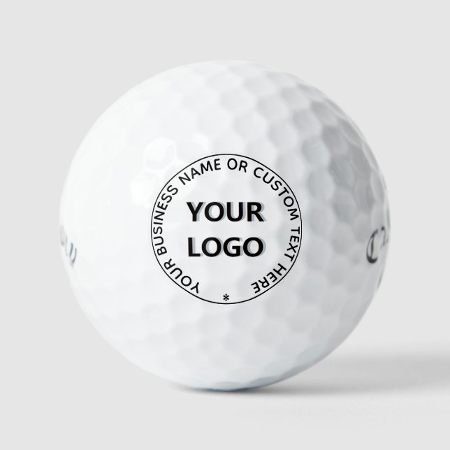 Custom Business Logo Text Personalised Golf Balls (Front)