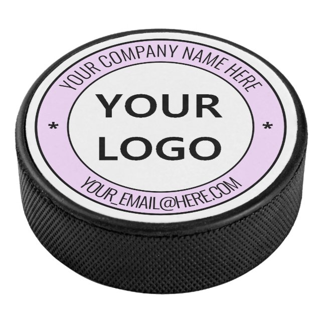 Custom Business Logo Text Personalised Hockey Puck (3/4)