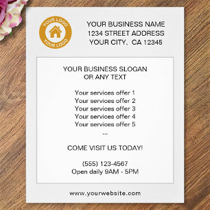 Custom Business Logo Text Promotional Offer Flyer