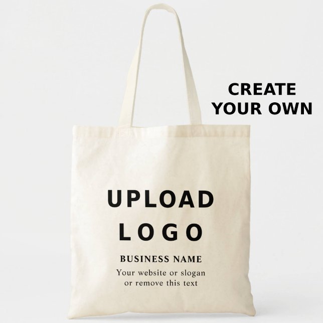 Custom Business Logo & Text –  Template shopping Tote Bag (Creator Uploaded)