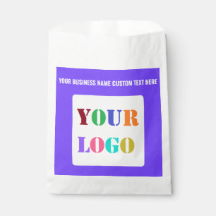 Custom Business Logo Text Your Company Favour Bag