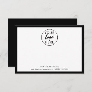 Custom Business Logo Thank You Card