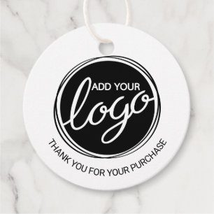 Custom Business Logo Thank You Favour Tags