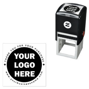 Custom Business Logo Thank You For Your Purchase Self-inking Stamp