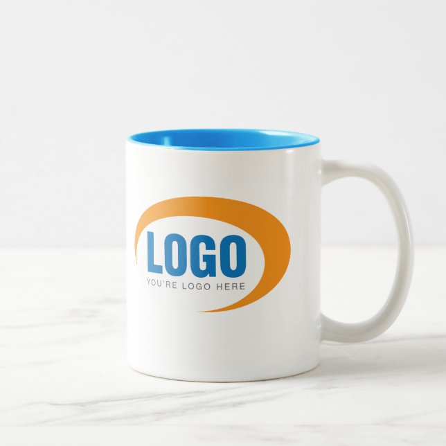 Custom Business Logo Two Tone Mug (Right)