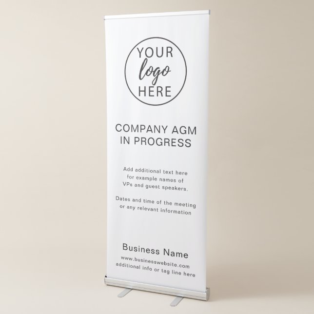 Custom Business Logo Vertical Retractable Banner (3/4)