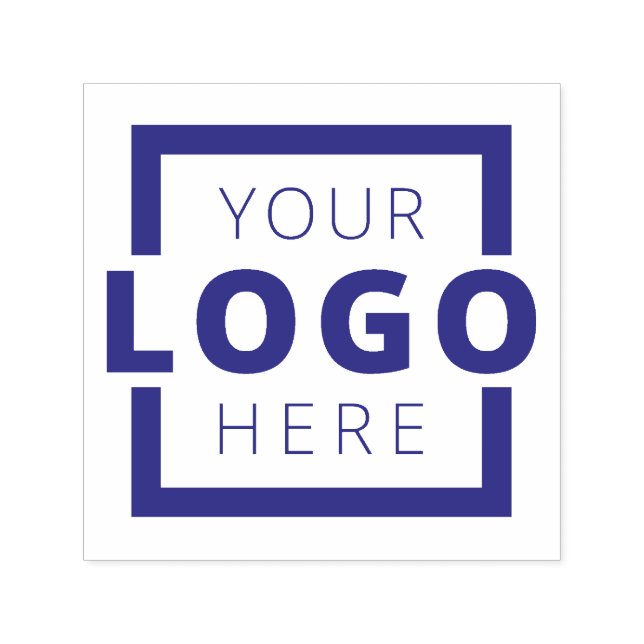 Custom Business Logo Violet Purple Ink Stamp (Design)