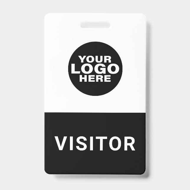 Custom Business Logo Visitor Pass ID Badge (Front)