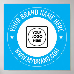 Custom Business Logo Website Brand Marketing Poster
