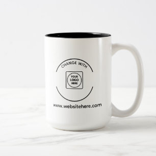 Custom Business Logo Website Branding Mug