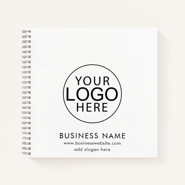 Custom Business Logo Website Corporate Promo Event Notebook (Front)