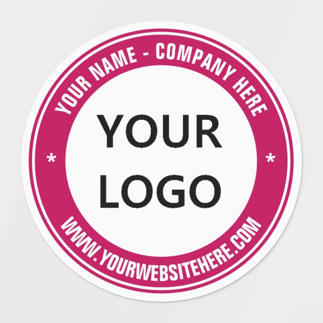 Custom Business Logo Website Promotional Labels (Design 1)