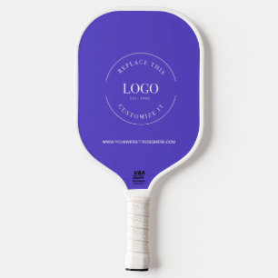 Custom Business logo WEBSITE Promotional purple Pickleball Paddle