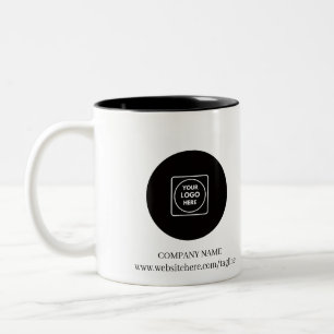 Custom Business Logo Website Two Tone Mug