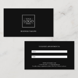 Custom Business Logo with Custom Text Appointment Card