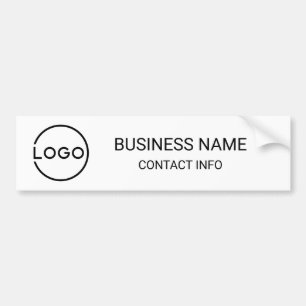 Custom Business Logo with Custom Text Bumper Sticker