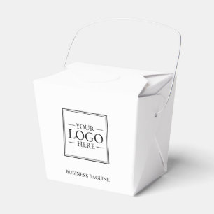Custom Business Logo with Custom Text Favour Box