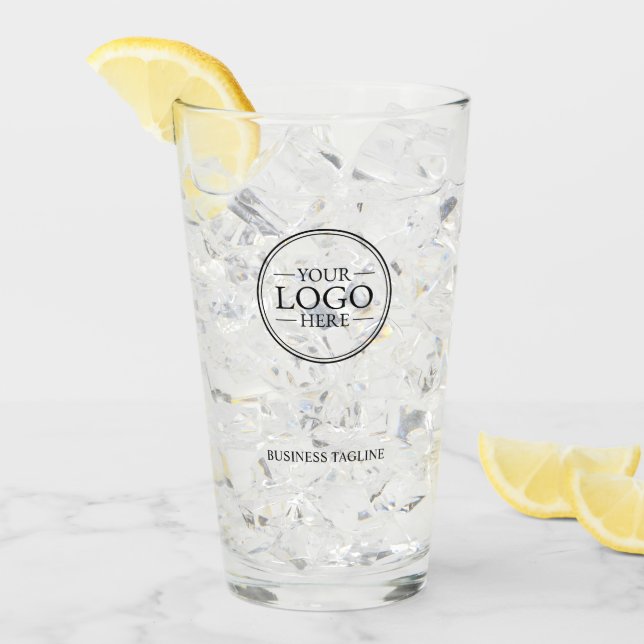 Custom Business Logo with Custom Text Glass (Front Ice)