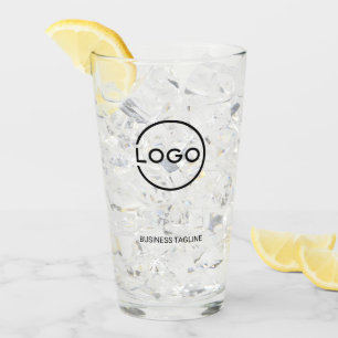 Custom Business Logo with Custom Text Glass