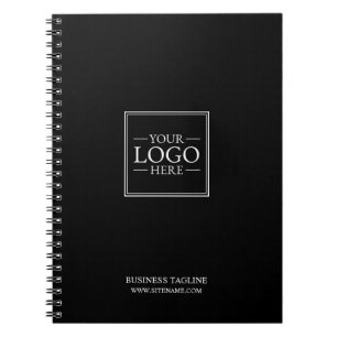 Custom Business Logo with Custom Text Notebook