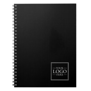 Custom Business Logo with Custom Text Notebook