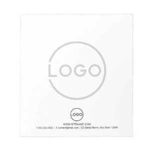 Custom Business Logo with Custom Text Notepad