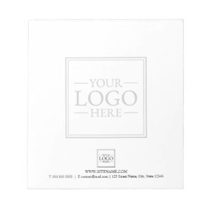 Custom Business Logo with Custom Text Notepad