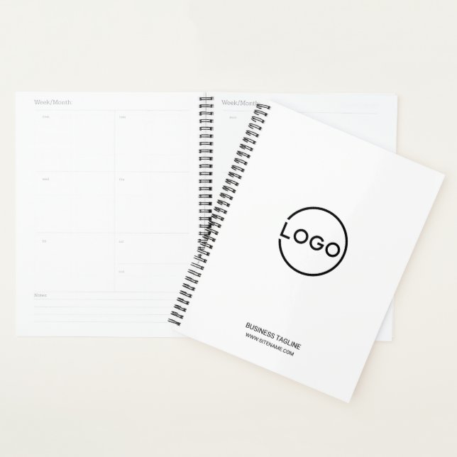 Custom Business Logo with Custom Text Planner (Display)
