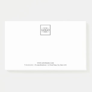Custom Business Logo with Custom Text Post-it Notes