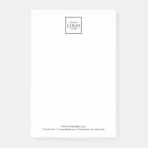 Custom Business Logo with Custom Text Post-it Notes