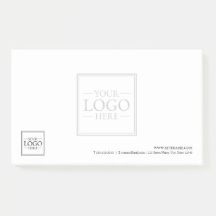 Custom Business Logo with Custom Text Post-it Notes