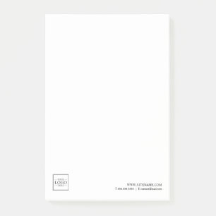 Custom Business Logo with Custom Text Post-it Notes