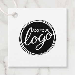 Custom Business Logo with Custom Text Thank You Favour Tags