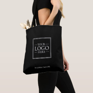 Custom Business Logo with Custom Text Tote Bag
