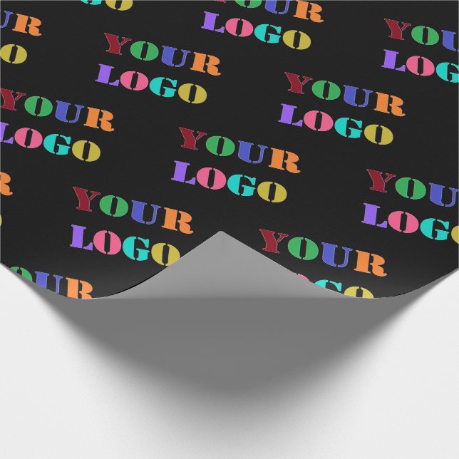 Custom Business Logo Wrapping Paper - Choose Colou (Corner)
