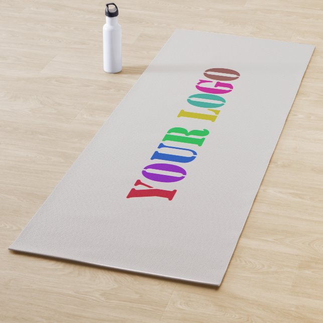 Custom Business Logo Yoga Mat - Your Colours (In Situ)