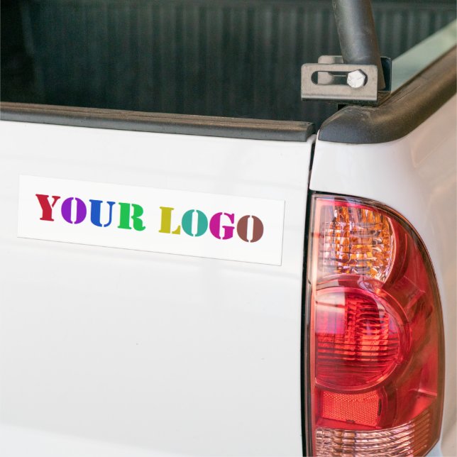 Custom Business Logo Your Company Bumper Sticker (On Truck)